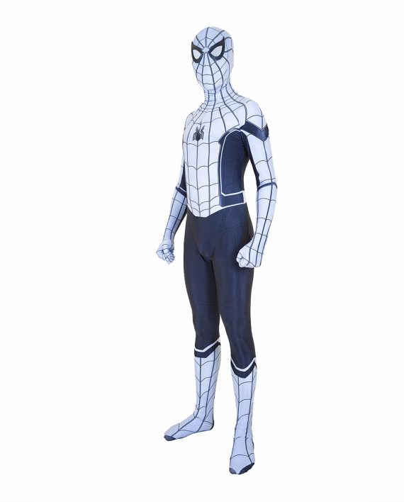 SpiderMan White Costume Suit