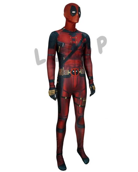 2Deadpool Costume Spandex Jumpsuits