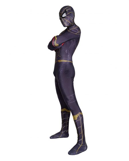 2Spider Man No Way Home Black And Gold Cosplay Costume