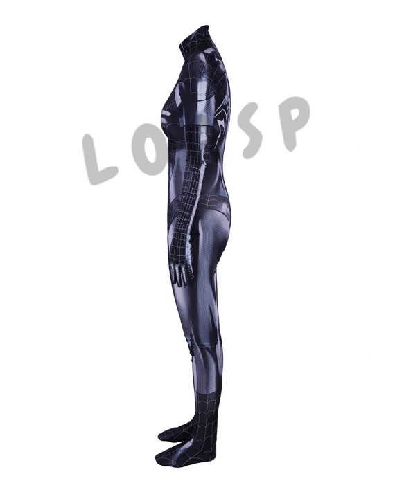 Spider Woman Costume Black Jumpsuit