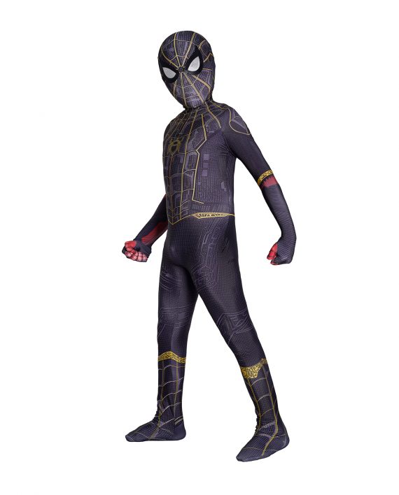 Spider Man Costume No Way Home Black And Gold Suit