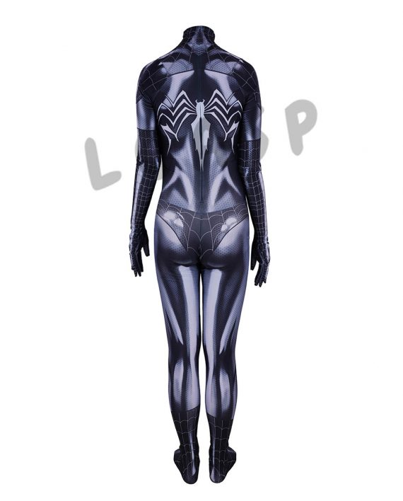 Spider Woman Costume Black Jumpsuit