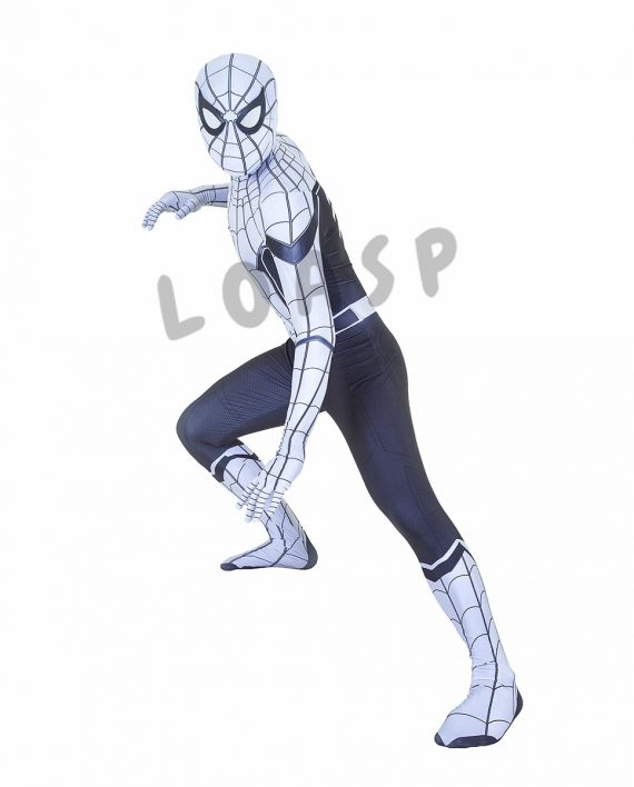 SpiderMan White Costume Suit