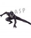 Halloween Venom Costume Black Bodysuit