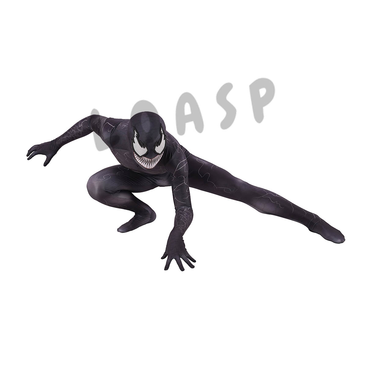 Venom Robe Halloween Venom Costume Black Bodysuit - LOASP