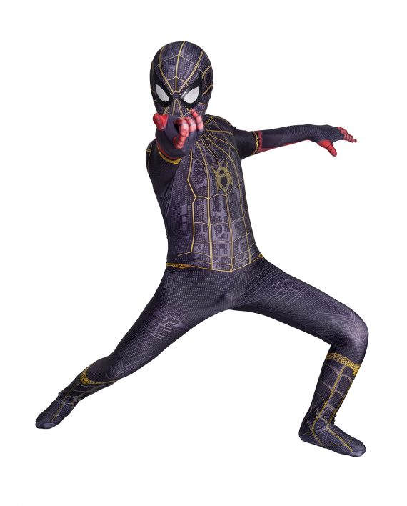 Spider Man Costume No Way Home Black And Gold Suit