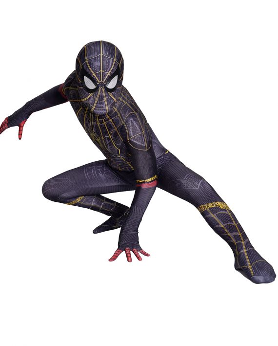 Spider Man Costume No Way Home Black And Gold Suit