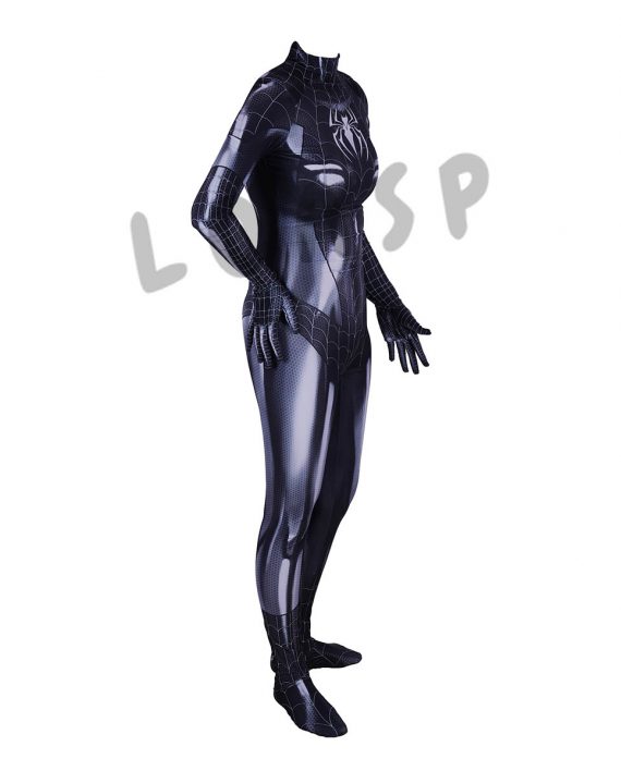 Spider Woman Costume Black Jumpsuit