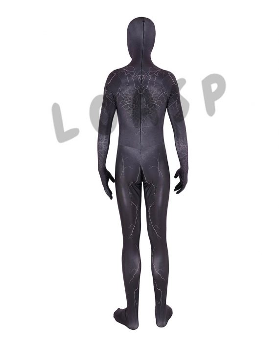 Halloween Venom Costume Black Bodysuit