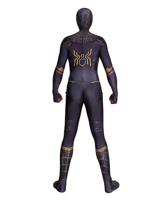 Spider Man Costume No Way Home Black And Gold Suit