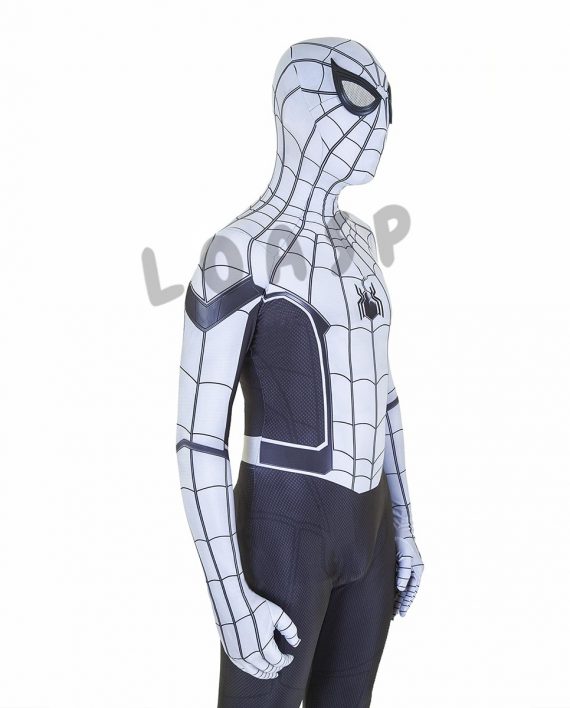 SpiderMan White Costume Suit
